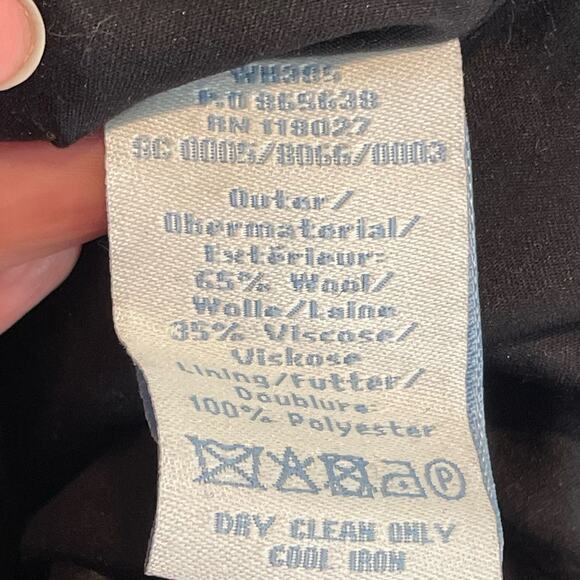 Boden Polka Dot Print Wool Fit & Flare Dress - size 4 Long - Picture 5 of 9